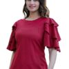 Stripe Printed Straight Regular Fit Top For Women