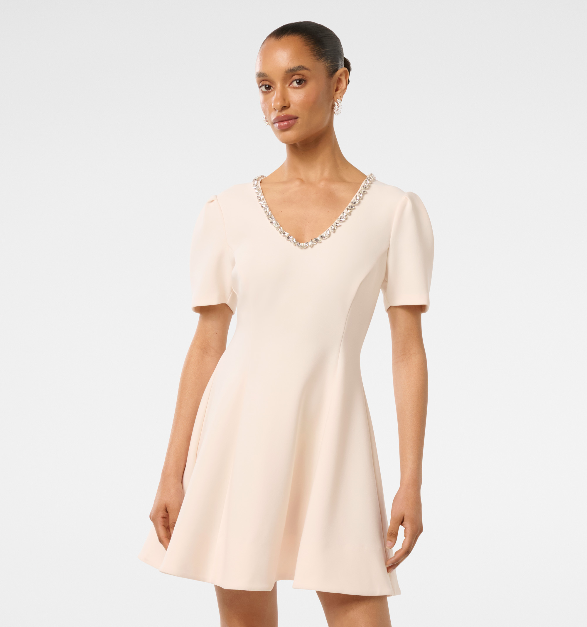Gallery Alessia Petite Embellished Mini Dress
