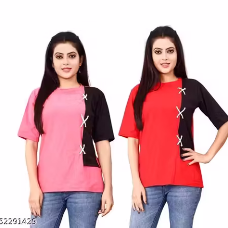 Women’s Summer Lycra Dori Design in Cap Sleeve Casual