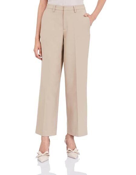Wide Leg 4-Way Stretch Formal Trousers